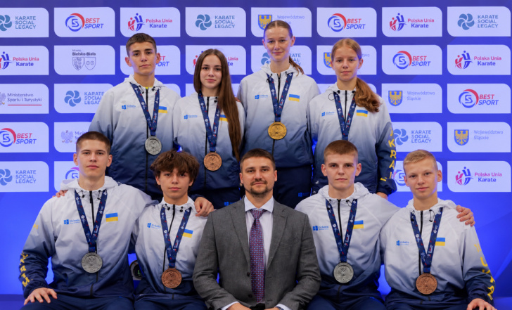 УКРАЇНА ВИБОРОЛА РЕКОРДНІ ВІСІМ МЕДАЛЕЙ НА МОЛОДІЖНОМУ ЧЕМПІОНАТІ СВІТУ З КАРАТЕ
