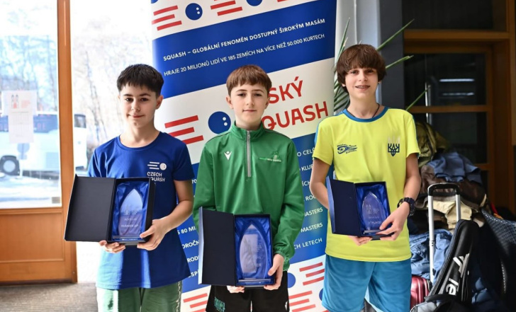 У ЮНИХ УКРАЇНЦІВ - НИЗКА НАГОРОД ТУРНІРУ ЗІ СКВОШУ В ЧЕХІЇ