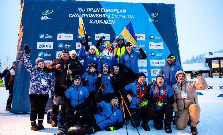 УКРАЇНА – ТРЕТЯ В МЕДАЛЬНОМУ ЗАЛІКУ ЧЕМПІОНАТУ ЄВРОПИ З БІАТЛОНУ