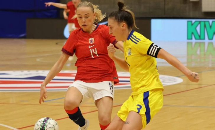 УКРАЇНСЬКІ ФУТЗАЛІСТКИ НЕ ВПОРАЛИСЯ З НОРВЕГІЄЮ У СПАРИНГУ